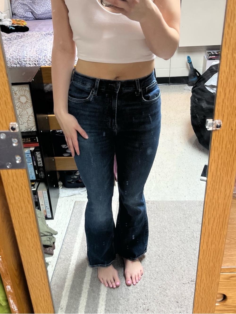 Arizona Jean Company Dark Indigo Flare Jeans